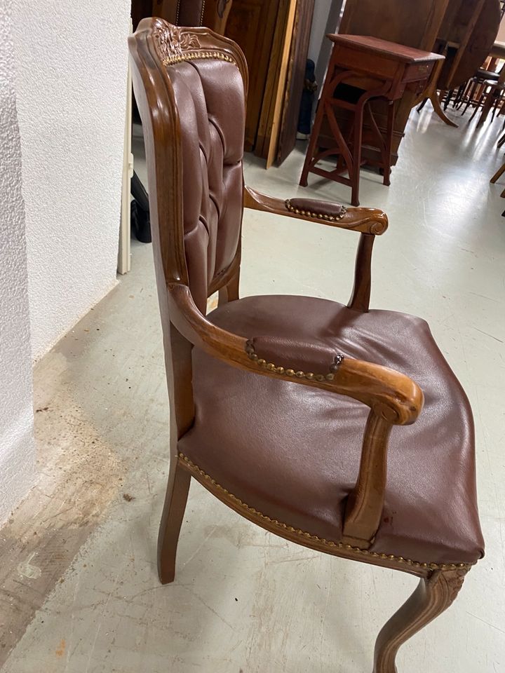 Antiker Sessel Barock Armlehne Stuhl Polsterstuhl jugendstil in Völklingen