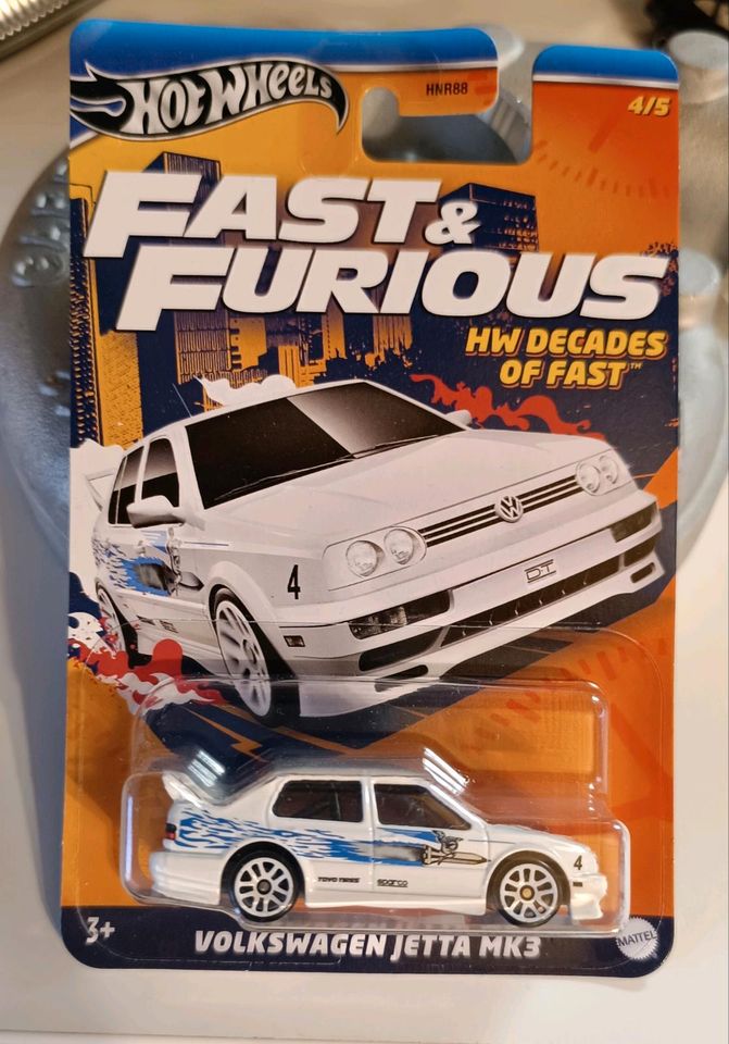 VW Jetta MK3 Vento Jesse Hot Wheels Fast & Furious 1:64 in Barby