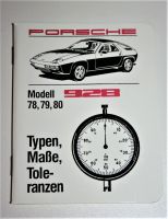 PORSCHE 928 TYPEN MAßE TOLERANZEN HANDBUCH NEU 1978 - 1980 Nordrhein-Westfalen - Borken Vorschau