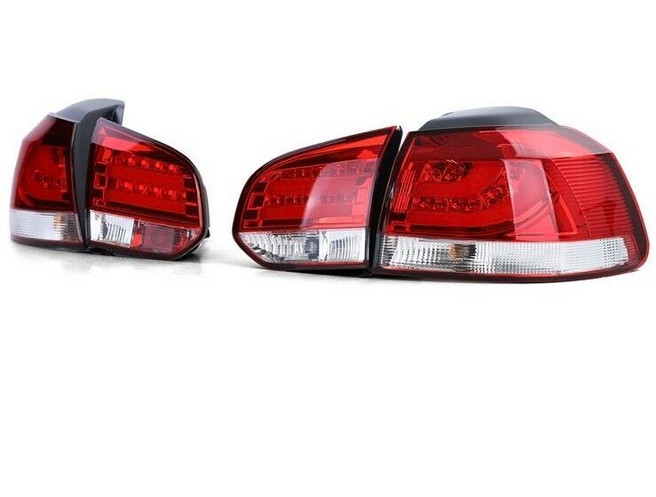 LED Lightbar Rückleuchten Rot Klar für VW Golf VI 6 5K1 Limousine in Calden