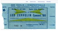 Suche Ticket Eintrittskarte Led Zeppelin 1980 Berlin Niedersachsen - Hagen am Teutoburger Wald Vorschau