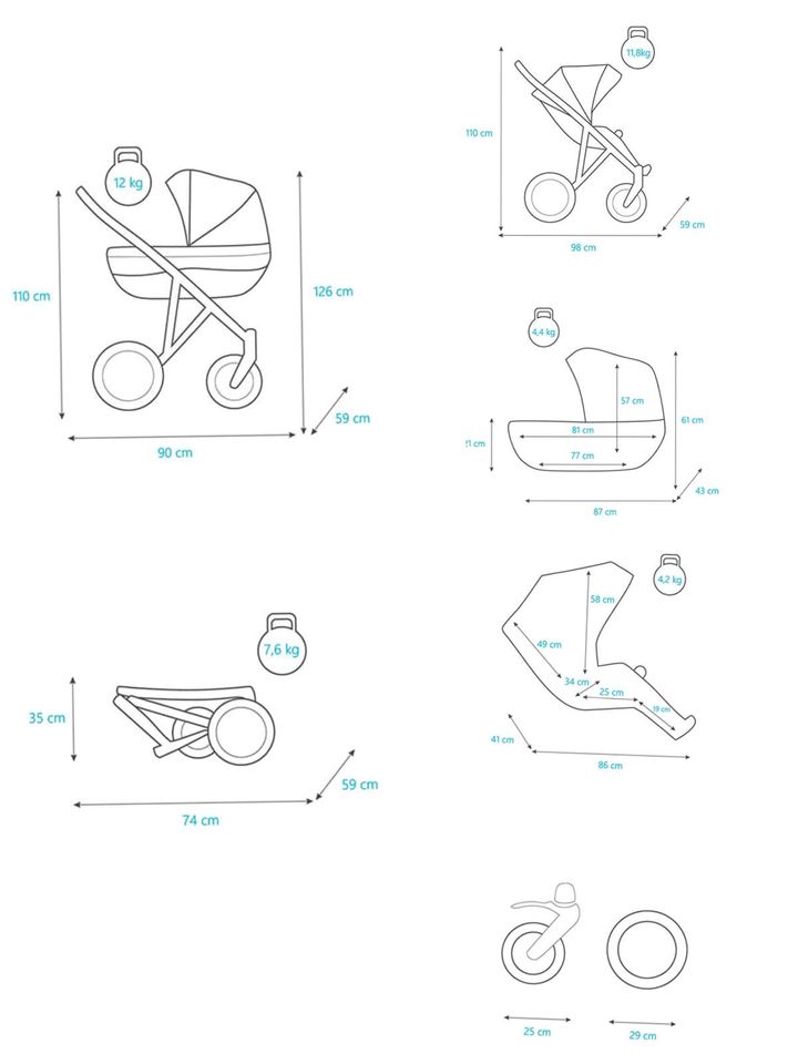 Kinderwagen, Stillkissen, spielmatt, Babystuhl usw...✅ in Landshut