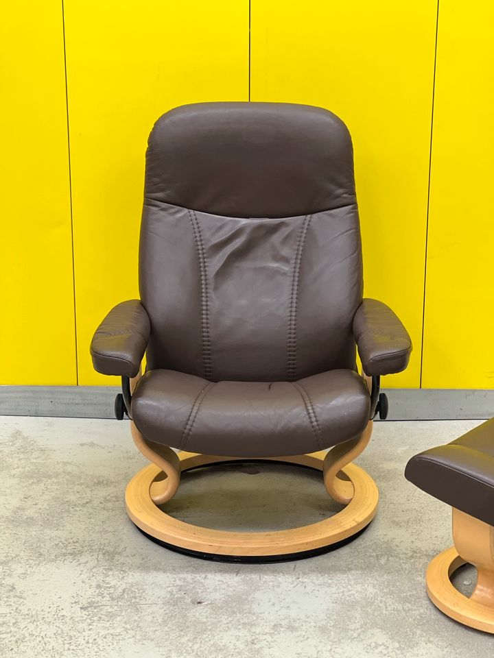 Ekornes Stressless Sessel inkl Hocker Consul (M) in Ratingen