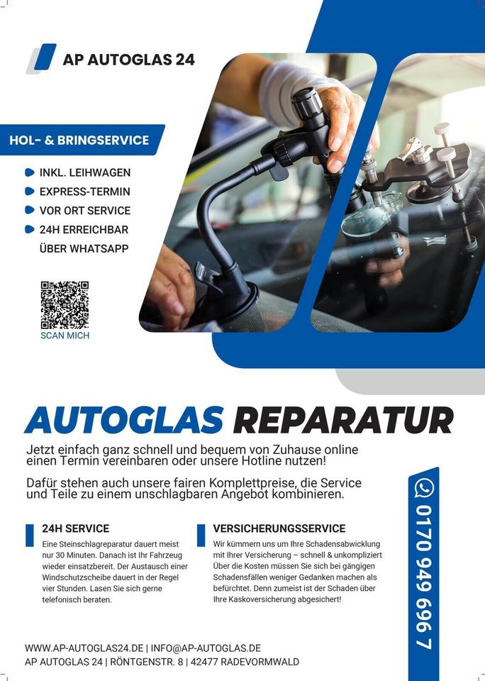 AUTOGLAS REPARATUR FORD FIESTA MONDEO GALAXY KUGA FOCUS RANGER in Radevormwald