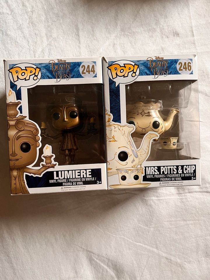 Funko Pop Beauty and the Beast Lumiere 244 Mrs. Potts & Chip 246 in Steinheim