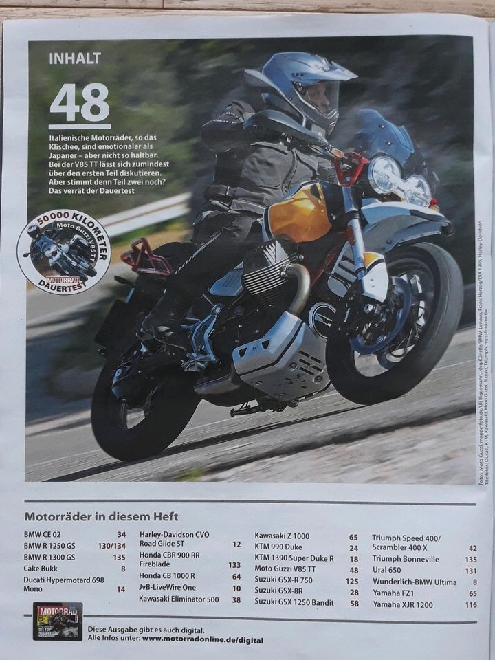 Motorrad Zeitschrift 05/2024 Magazin Ausgabe Touren Heft 5 2024 in Waltershausen