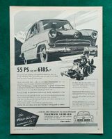 Ford Taunus 15 M  Werbung 1955 Niedersachsen - Danndorf Vorschau