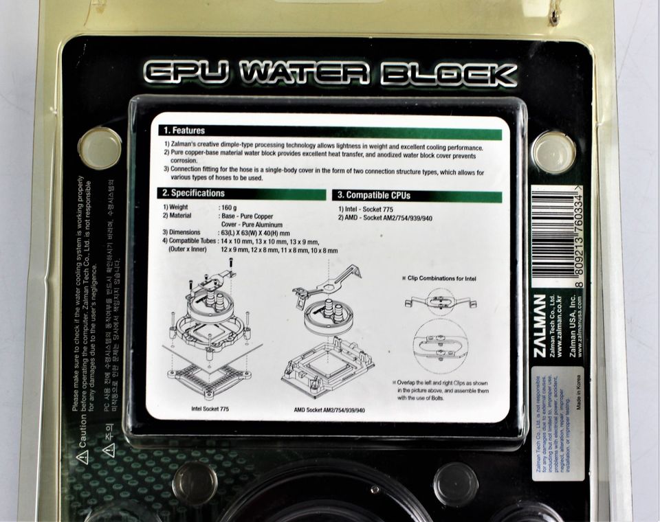 Zalman CPU Water Block | ZM-WB5 | NEU in Krempdorf