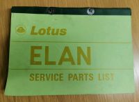 Lotus Elan Service Parts List Baden-Württemberg - Althengstett Vorschau