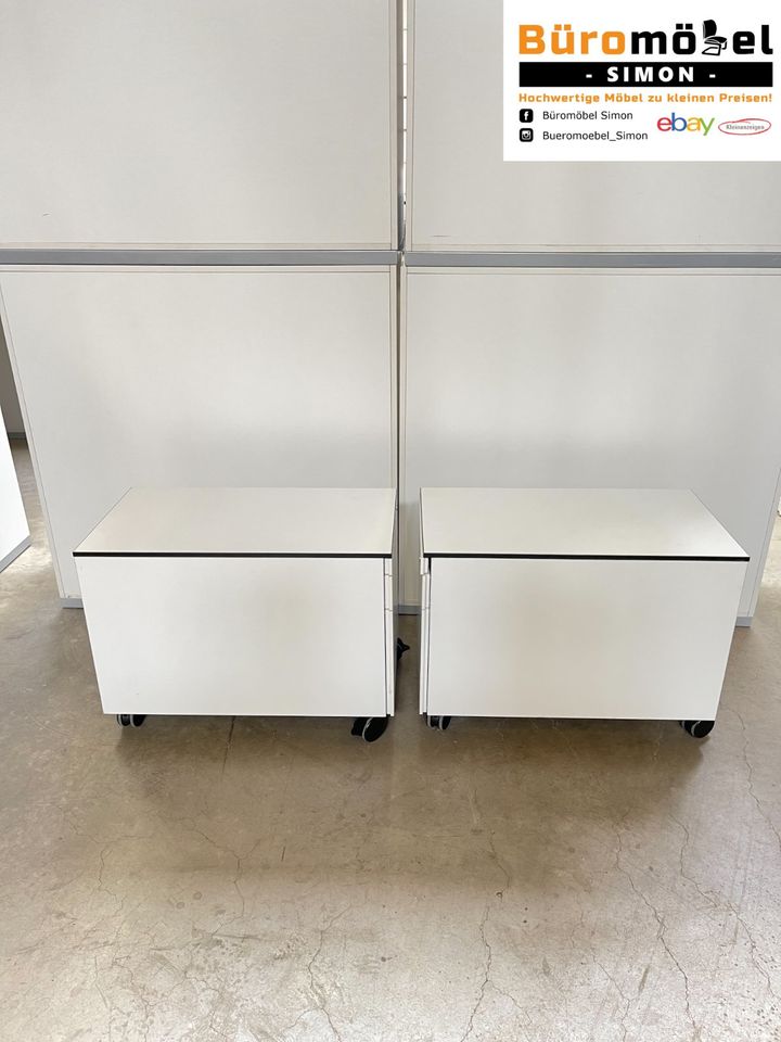 ❗️80x TOP Sideboard weiß von Samas/ Büroschrank/ elektrisch höhenverstellbarer Stehtisch/ Sedus Rollcontainer/ Komplettset/ Büroeinrichtung/ Aktenschrank/ Cheftisch/ Bürocontainer/ Hochwertig/ Design in Linden