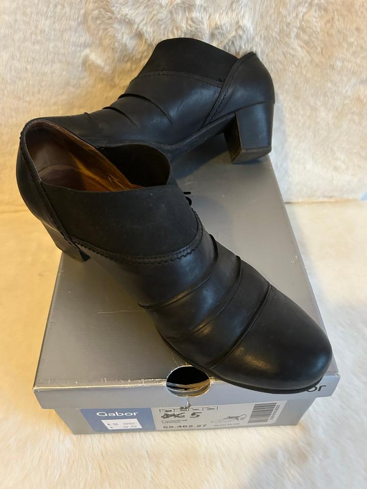 Gabor Leder Stiefelette Stiefel Boots Gr. 38 schwarz 24,-€ in Moers