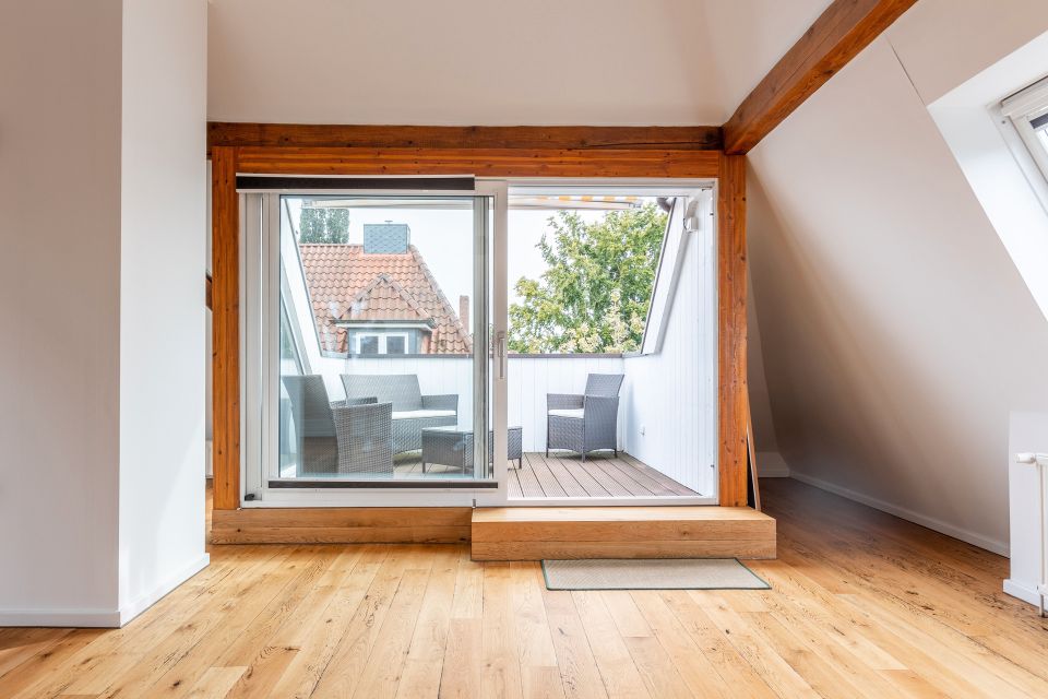 Luxuriöse Maisonettewohnung in sanierter Stadtvilla mit Dachterrasse in Celle