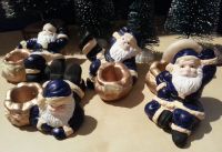 Weihnachtsmann Weihnachtsmänner Kerzenhalter blau/gold  --NEU-- Nordrhein-Westfalen - Hamminkeln Vorschau
