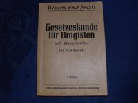 Gesetzeskunde für Drogisten aus 1949 Schleswig-Holstein - Mustin bei Ratzeburg Vorschau