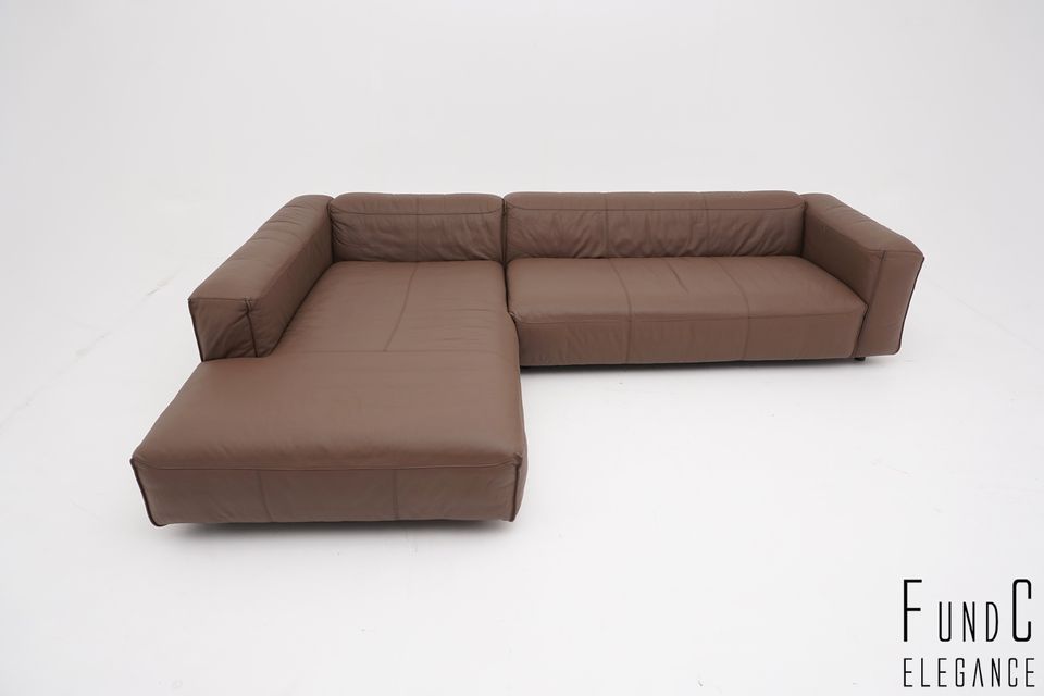 Rolf Benz Mio Garnitur Couch Sofa Eckcouch Ecksofa Leder braun in Unna