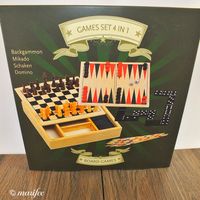 Reise-Spiele-Set 4 in 1, Holz, Schach, Backgammon, Mikado Art.-Nr Hessen - Lorsch Vorschau