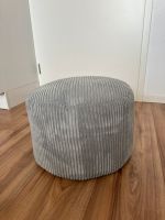 MOKEBO Pouf Hocker Sitzhocker Cord Ø 50cm Grau Indoor Frankfurt am Main - Nordend Vorschau