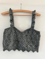 Graues Croptop / Stricktop von Zara in Größe M Dortmund - Innenstadt-West Vorschau