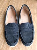Gabor Ballerina Mokassin Slipper Leder comfort blau Gr. 40 Wuppertal - Barmen Vorschau