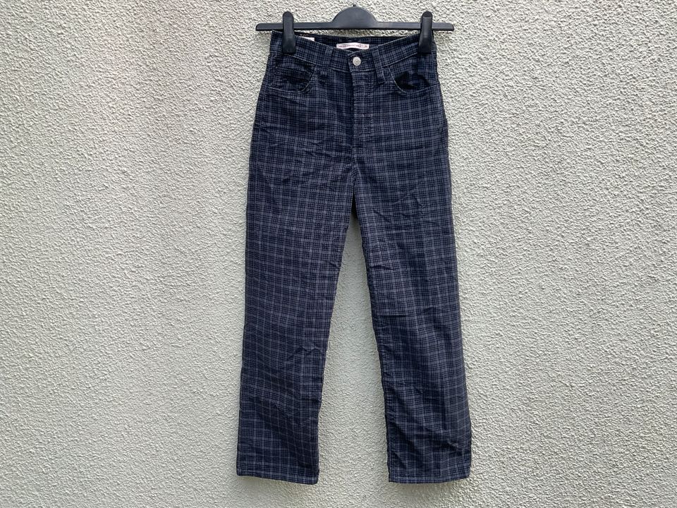 Levi‘s Ribcage Straight Ankle Hose kariert Größe W25 L27 in Nürnberg (Mittelfr)