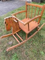 Altes Schaukelpferd aus Holz DDR Brandenburg - Döbern Vorschau