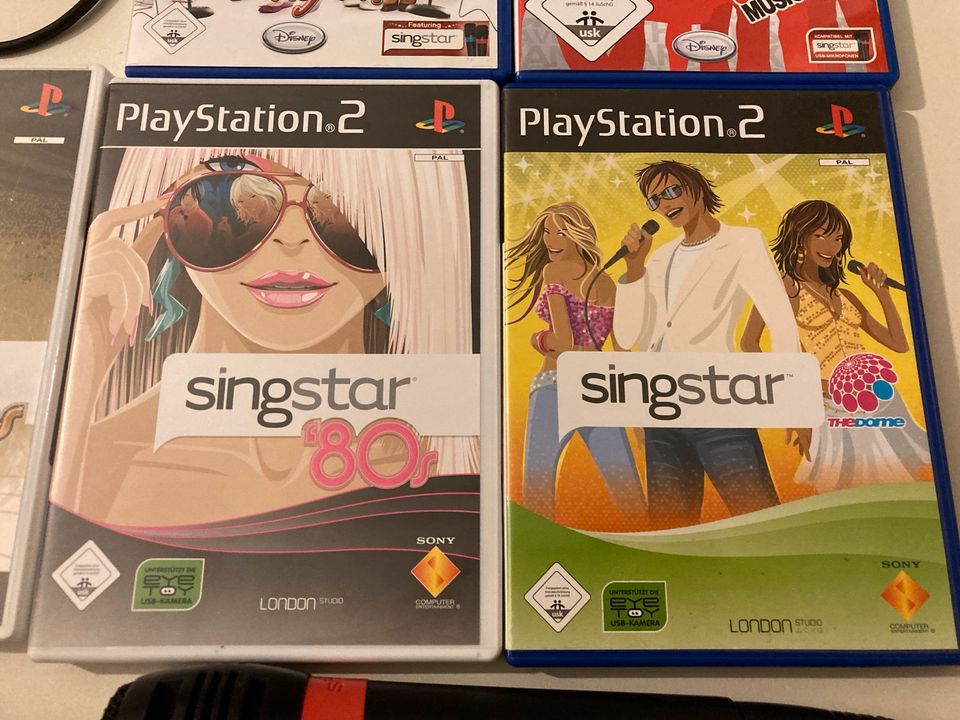 Singstar Sony PlayStation PS2 Mikrofone 80s Legends Dome Singit in Worms