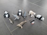 9x Schleich Tier, Hai, Eisbär, Pinguin, Robbe, Delphin, Panda Bayern - Oerlenbach Vorschau