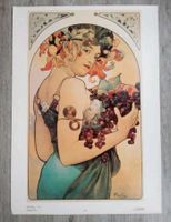 Alfons Mucha Kunstdruck Obst 60 x 42 cm Schleswig-Holstein - Groß Wittensee Vorschau