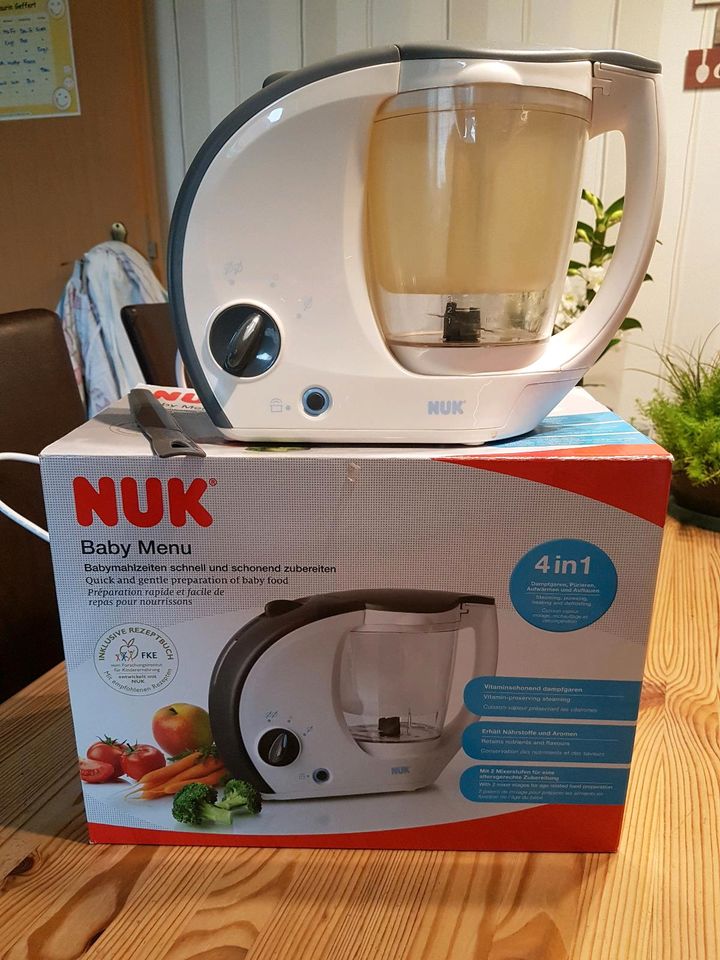 4in1 NUK Babybrei Zubereiter Dampfgarer Mixer in Bardowick