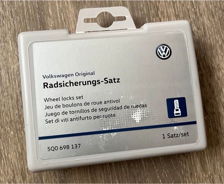 VW AUDI Radsicherungs-Satz Felgenschloss Diebstahlschutz in Limbach-Oberfrohna