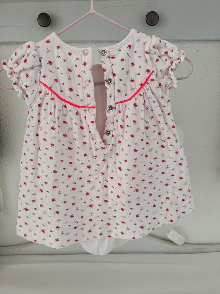 Kleid mit integrierten Body, Petit Bateau, Streublumen, rosa/pink in Abtsgmünd
