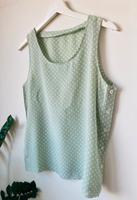 Top Seide Punkte Silk Tanktop Bluse Mint Weiß Minimal Mitte - Wedding Vorschau