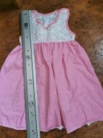 Handmade Träger Kleid 58cm lang rosa mit Spitze Nordrhein-Westfalen - Bad Laasphe Vorschau