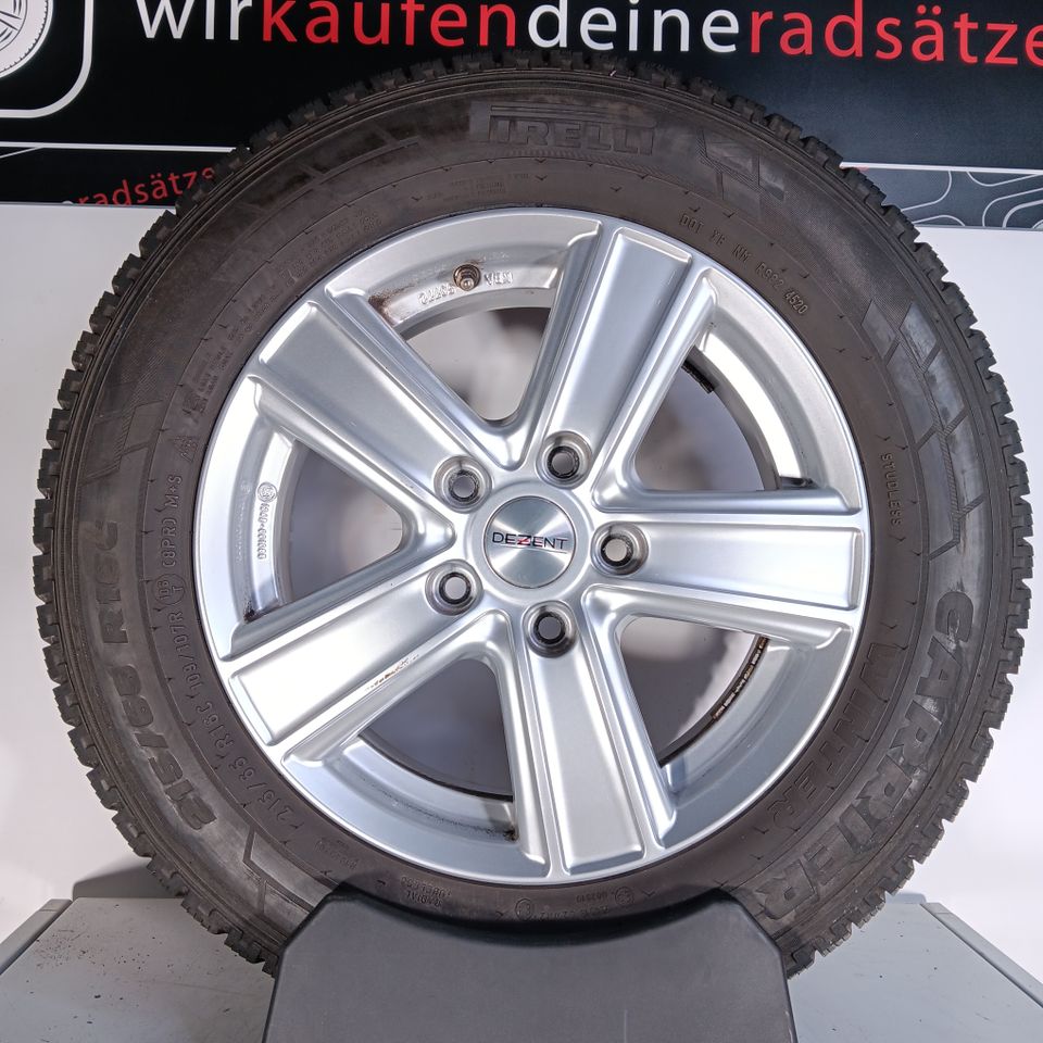 ❄️VW T5 T6 Winterräder Dezent 215/65R16 Pirelli KBA50772 Z102❄️ in Nagold