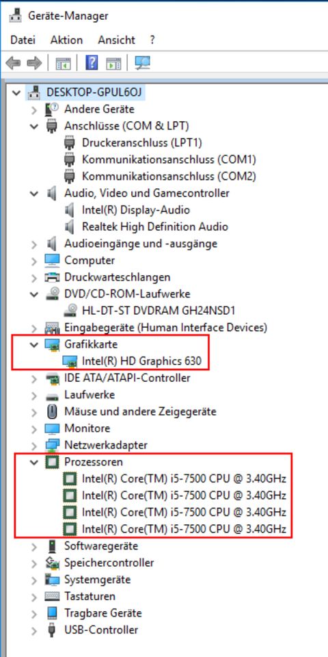 PC COMPUTER Gigabyte  GA-H110M-S2PV 4x3,8 Ghz RAM 8 GB 1000gb in Duisburg