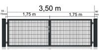 Doppelstabmattenzaun Hoftor Flügeltor+Zubehör 3500x800 mm Nr.123 Sachsen-Anhalt - Weißenfels Vorschau