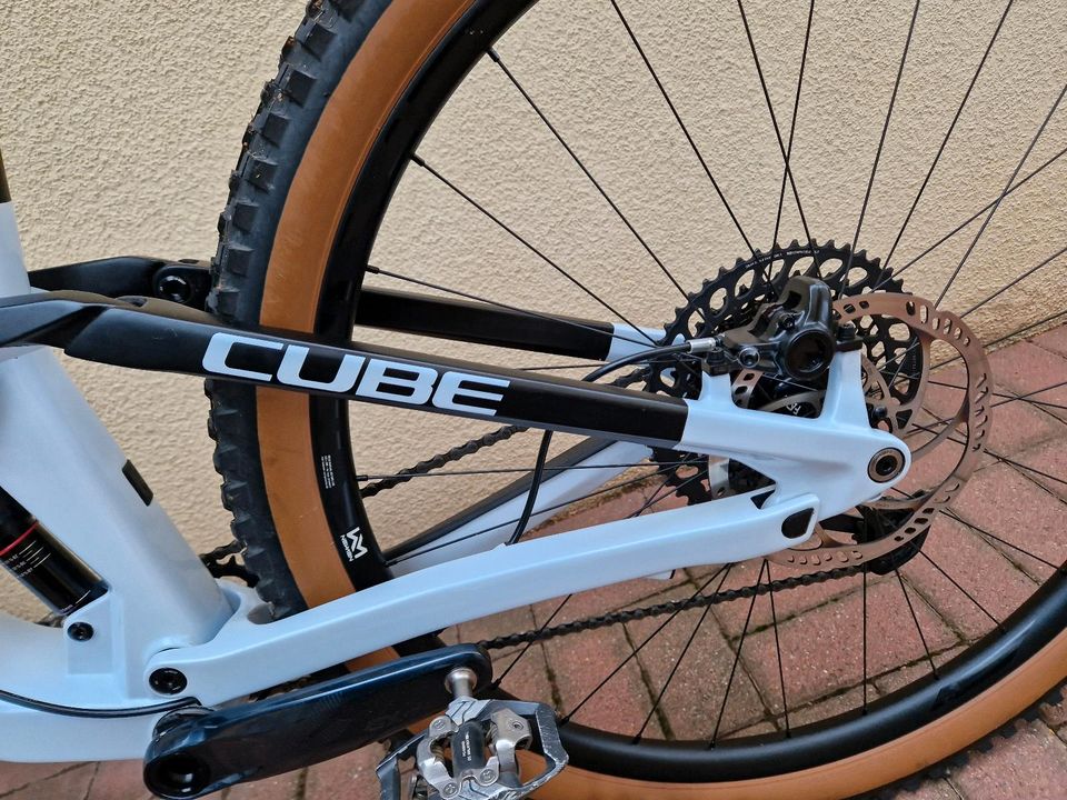 Cube Stereo 150 C:62 Race 2022 gr.L| flashwhite´n´carbon | 29" in Lichtenfels