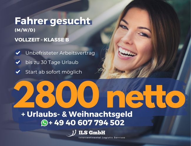 Fahrer (m/w/d) 2800€ netto | Vollzeit | zu sofort in Aschendorf Stadt Papenburg