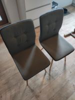 2 Esszimmerstühle in grau, Stuhl mit Holzbeinen | 40 € für beide Nordrhein-Westfalen - Unna Vorschau