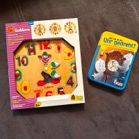 Kartenspiel + Lernuhr Holzspielzeug Uhr Holz Puzzle Lernspielzeug Sachsen-Anhalt - Elbe-Parey Vorschau