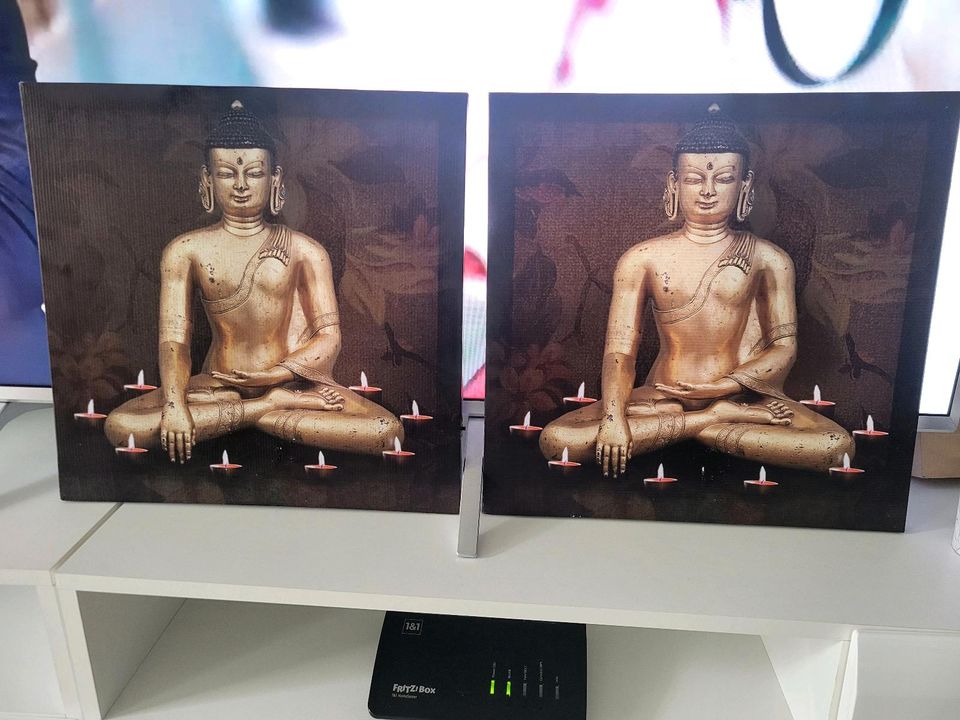 Buddha Bilder Leinwand beleuchtet in Versmold