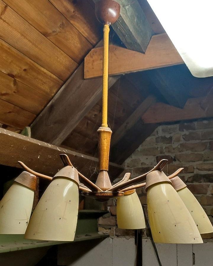 Wohnzimmerlampe, Tütenlampe 50er /60er Jahre in Wusterwitz