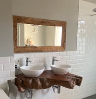 Badezimmer Waschtisch Teak aus Holz  aus Holz mit Waschb Saarbrücken-West - Gersweiler Vorschau