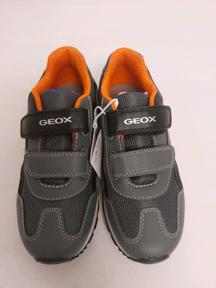 NEUE GEOX Turnschuhe 33 Grau schwarz orange in Germering