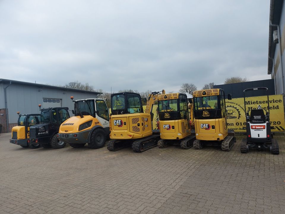 Minibagger und Radlader mieten z.B. CAT 301.6 und 301.8  CAT304 in Harsefeld