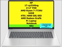 HP 17-cp3166ng 17,3"AMD Ryzen 7-7730U 64GB 4TB SDD Notebook NEU Mitte - Wedding Vorschau