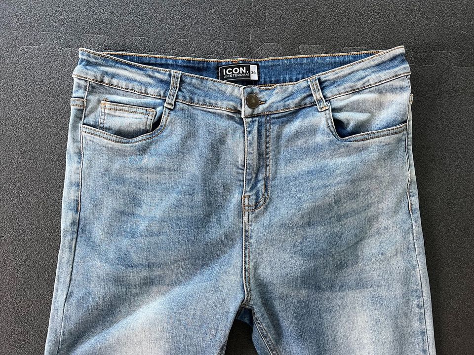 Icon Amsterdam Super Stretch Hose Jeans Männer Größe 36 L in Fulda