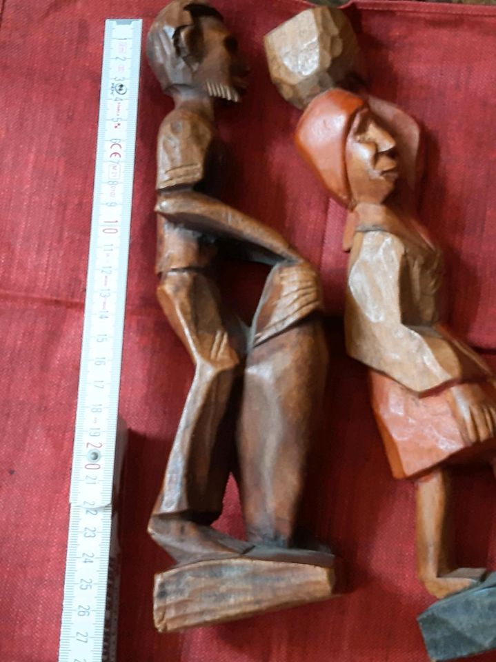 2 Holz Figur Deko in Duisburg