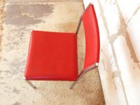 einzelner Stuhl Stil der 50er / 60er Jahre rot + Chrom verchromt Hessen - Flörsheim am Main Vorschau