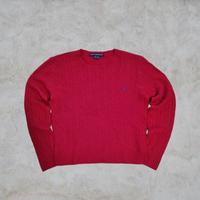 Ralph lauren Cable Knit Vintage Sweater Rot | Größe: S Berlin - Treptow Vorschau